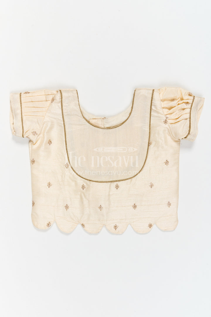 Infant Pattu Pavadai for Naming Ceremony and Temple Visit