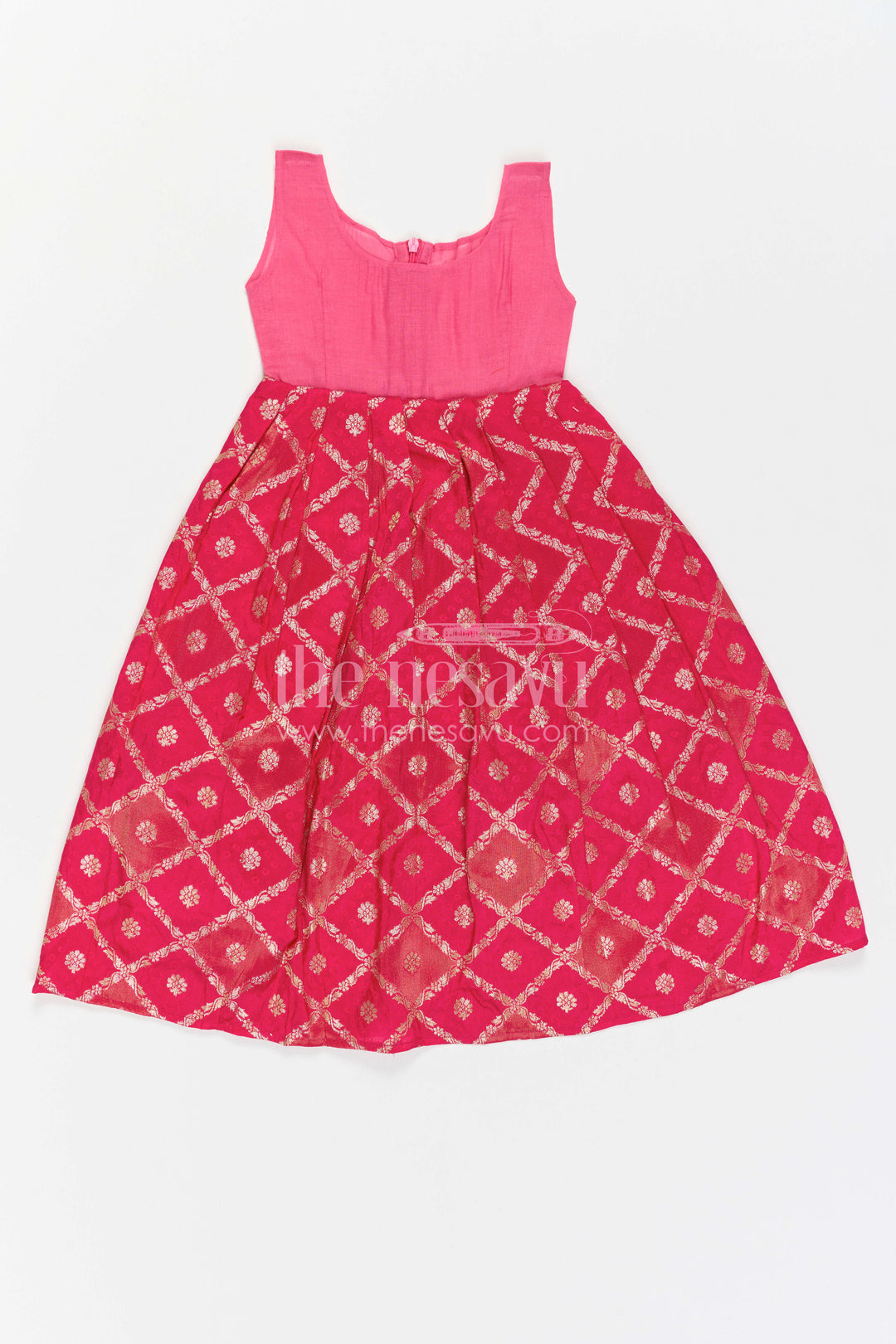 Infant Pattu Pavadai for Naming Ceremony and Temple Visit