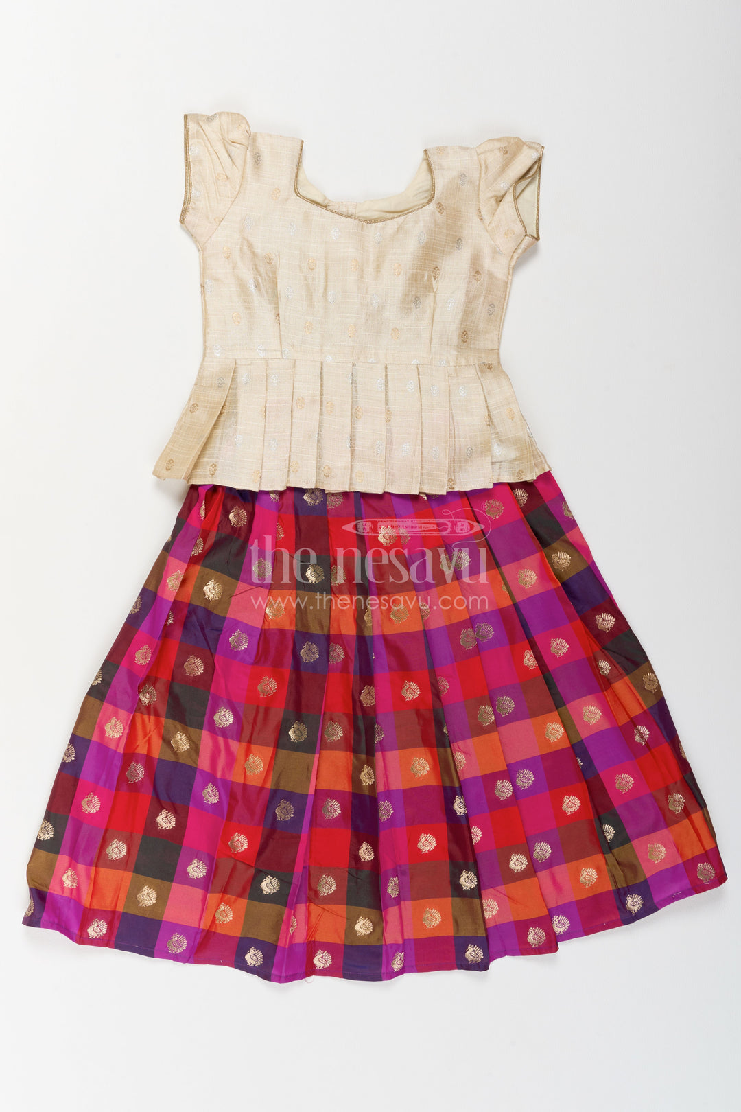 Girls Traditional Pavadai Set for Weddings and Family Functions