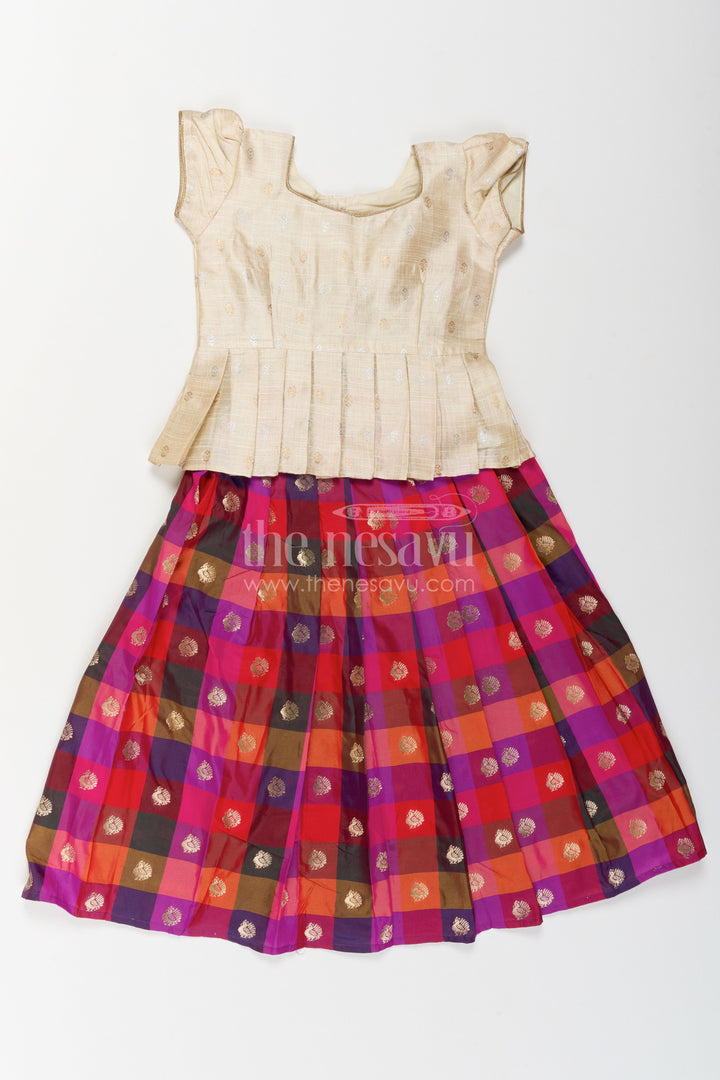 Girls Traditional Pavadai Set for Weddings and Family Functions
