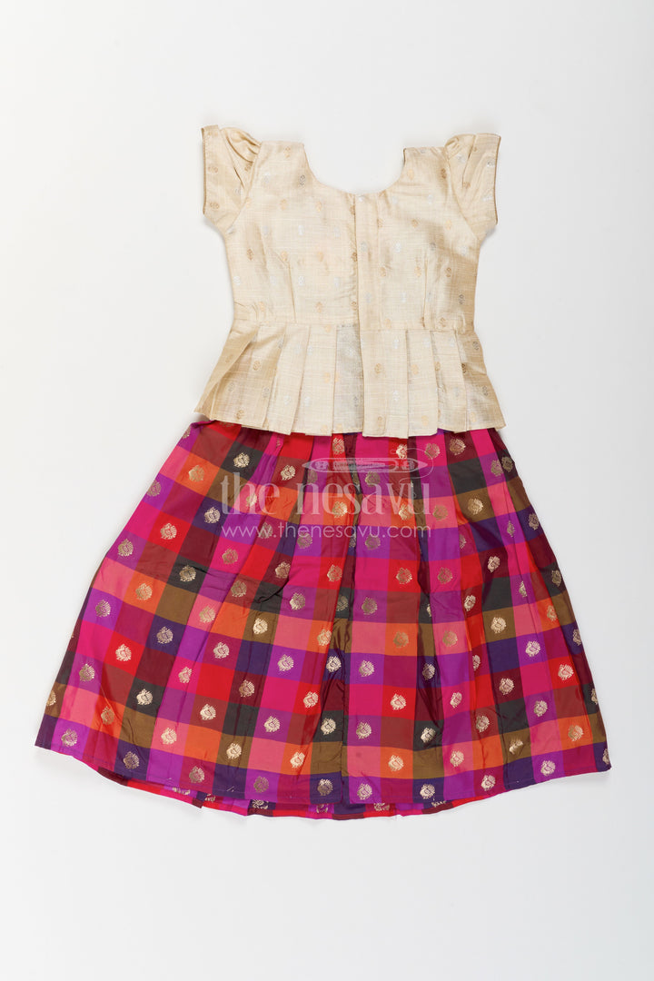 Girls Traditional Pavadai Set for Weddings and Family Functions
