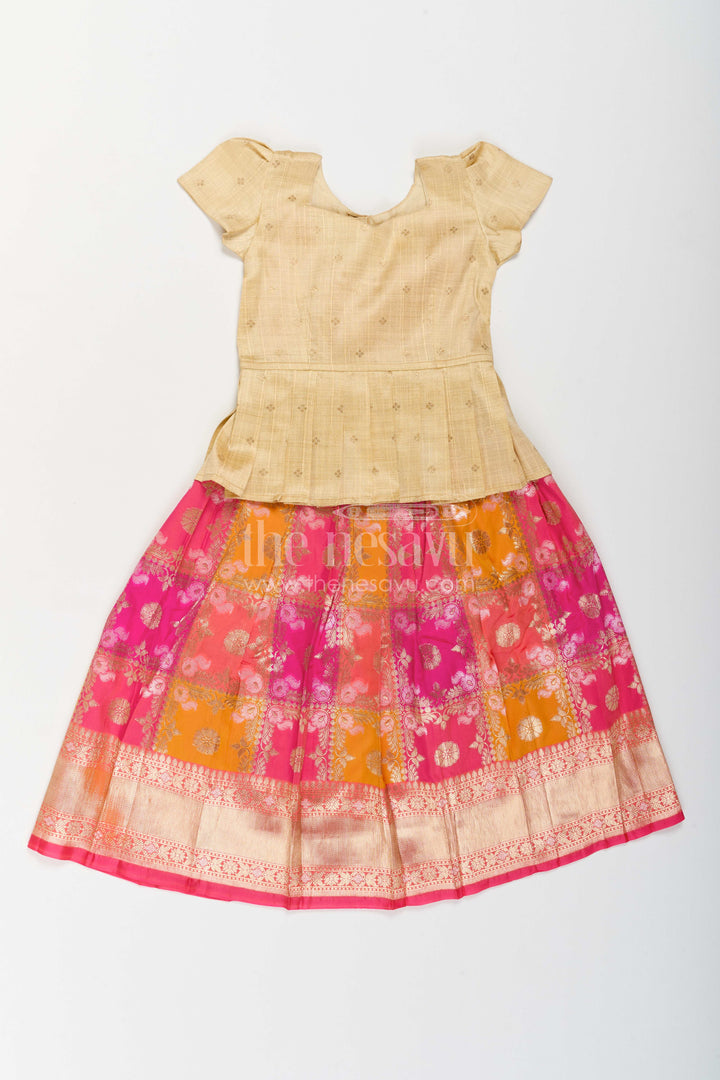 Kids Pattu Pavadai for Festive Ceremonies and Cultural Events