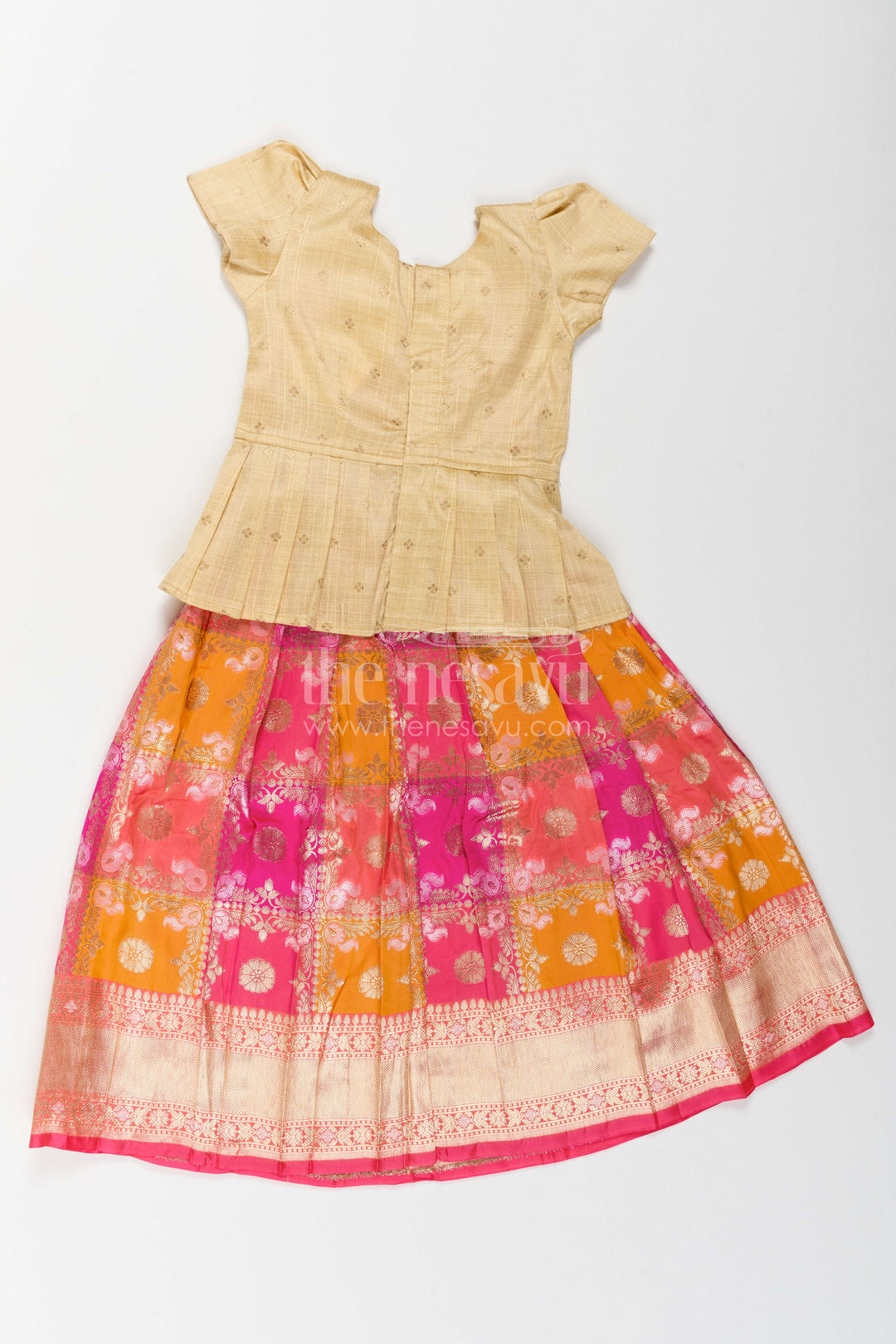 Kids Pattu Pavadai for Festive Ceremonies and Cultural Events