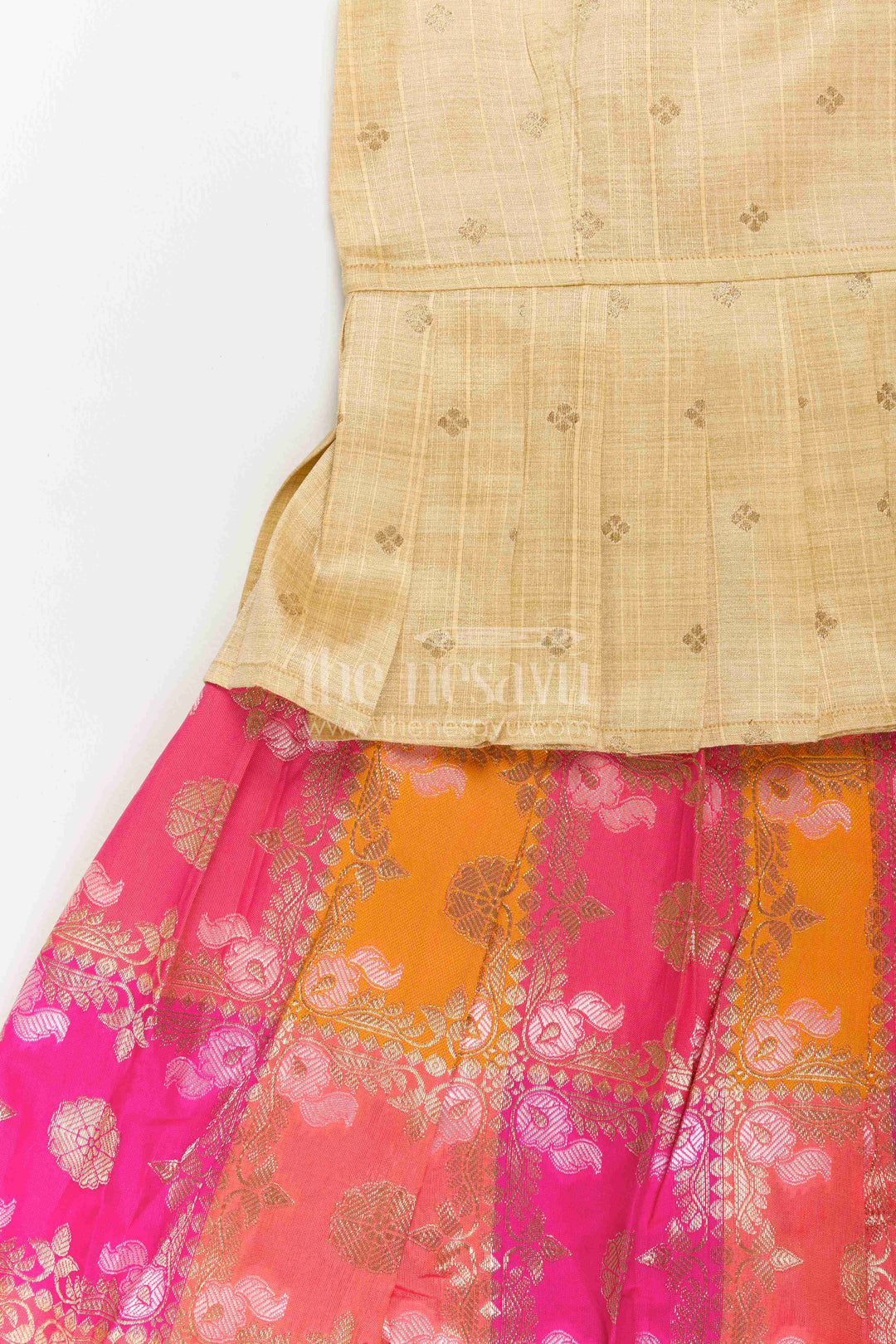 Kids Pattu Pavadai for Festive Ceremonies and Cultural Events