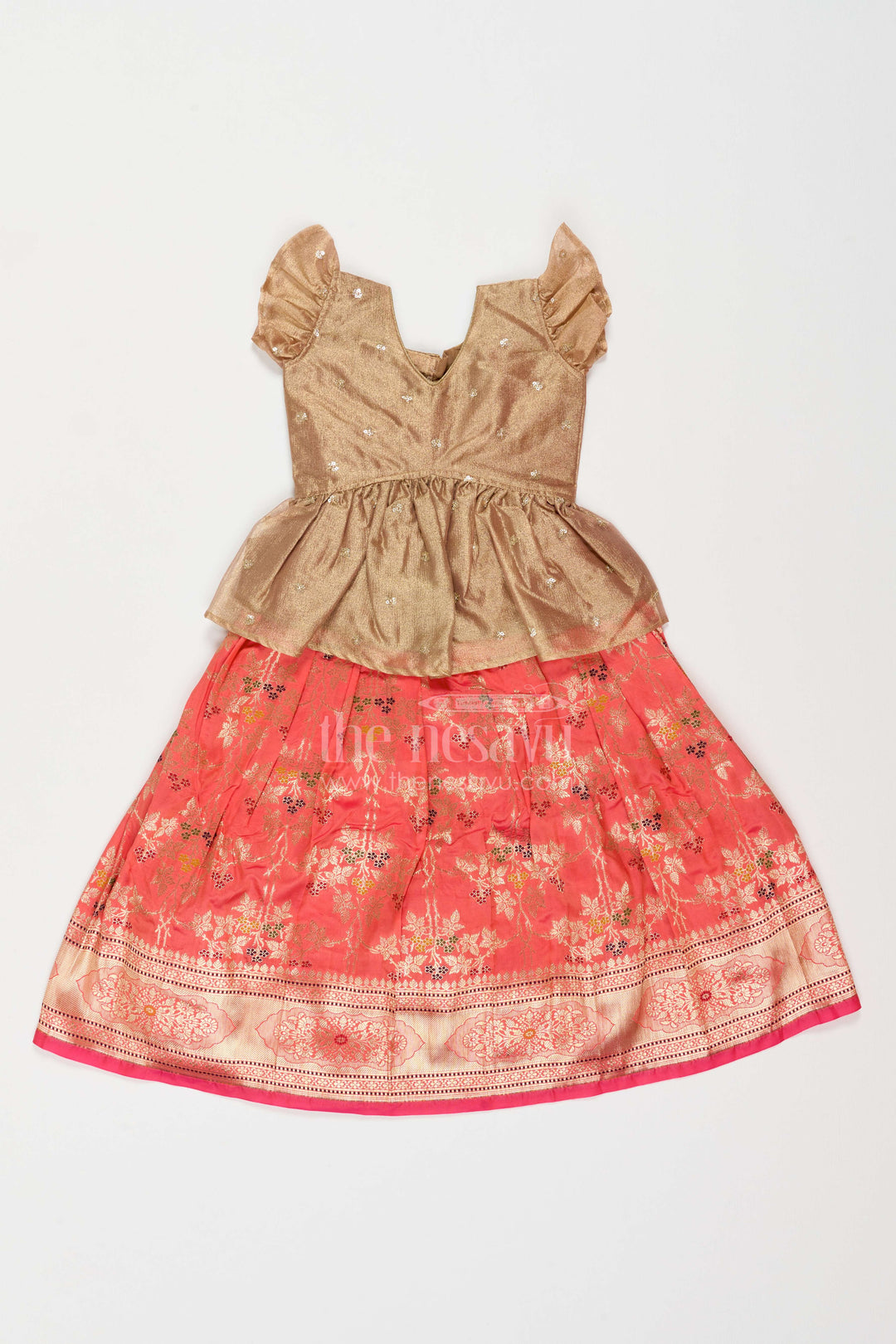 Girls Traditional Pattu Pavadai for Weddings Poojas and Cultural Events