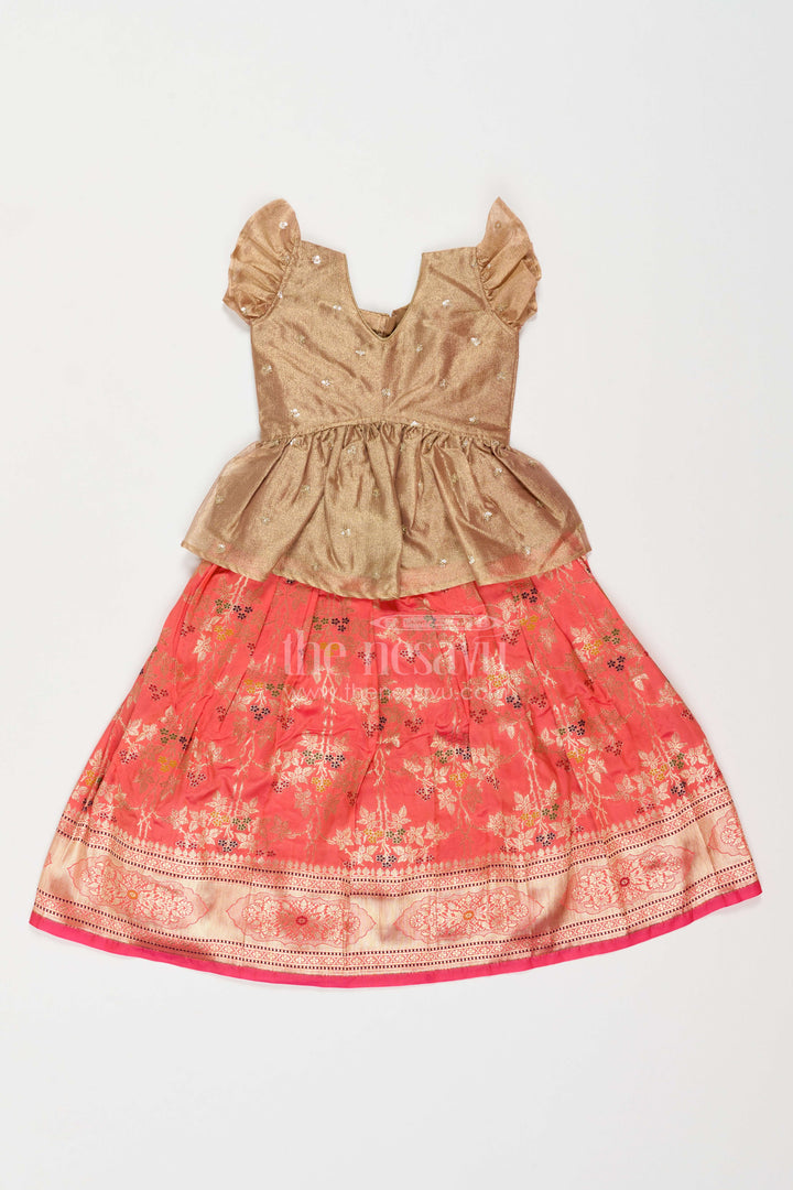 Girls Traditional Pattu Pavadai for Weddings Poojas and Cultural Events