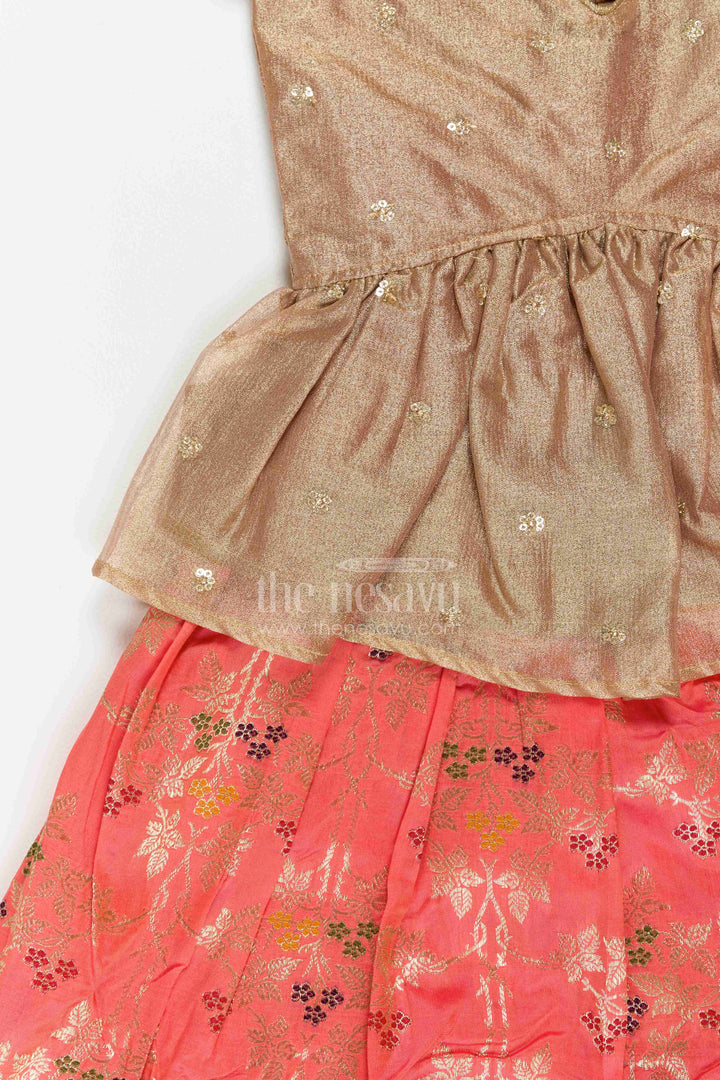 Girls Traditional Pattu Pavadai for Weddings Poojas and Cultural Events