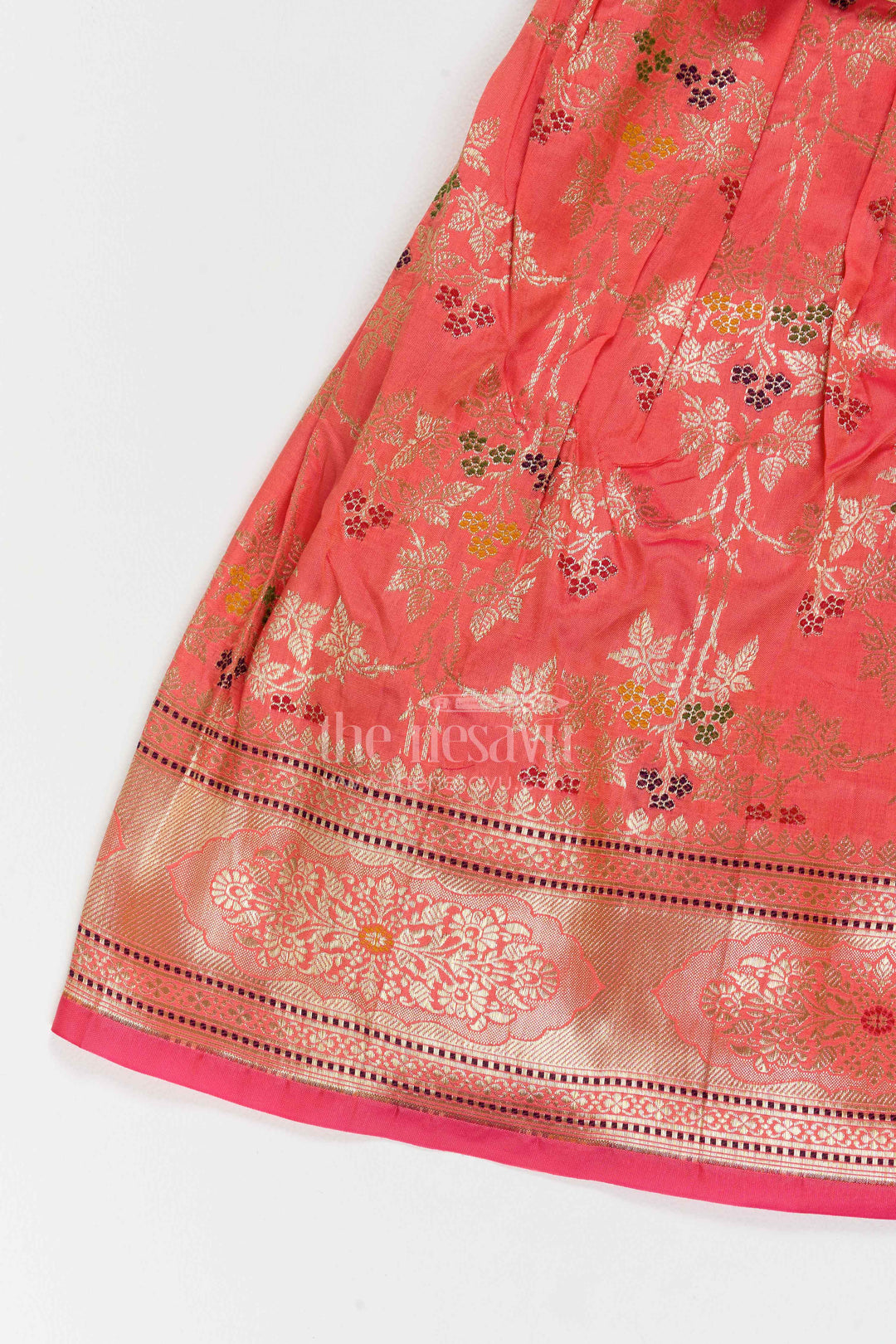 Girls Traditional Pattu Pavadai for Weddings Poojas and Cultural Events