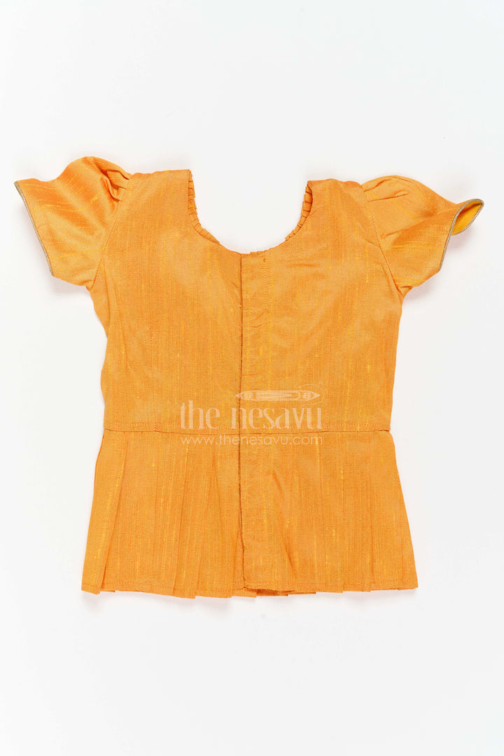 Girls Banarasi Pattu Pavadai for Weddings Poojas and Festive Family Functions