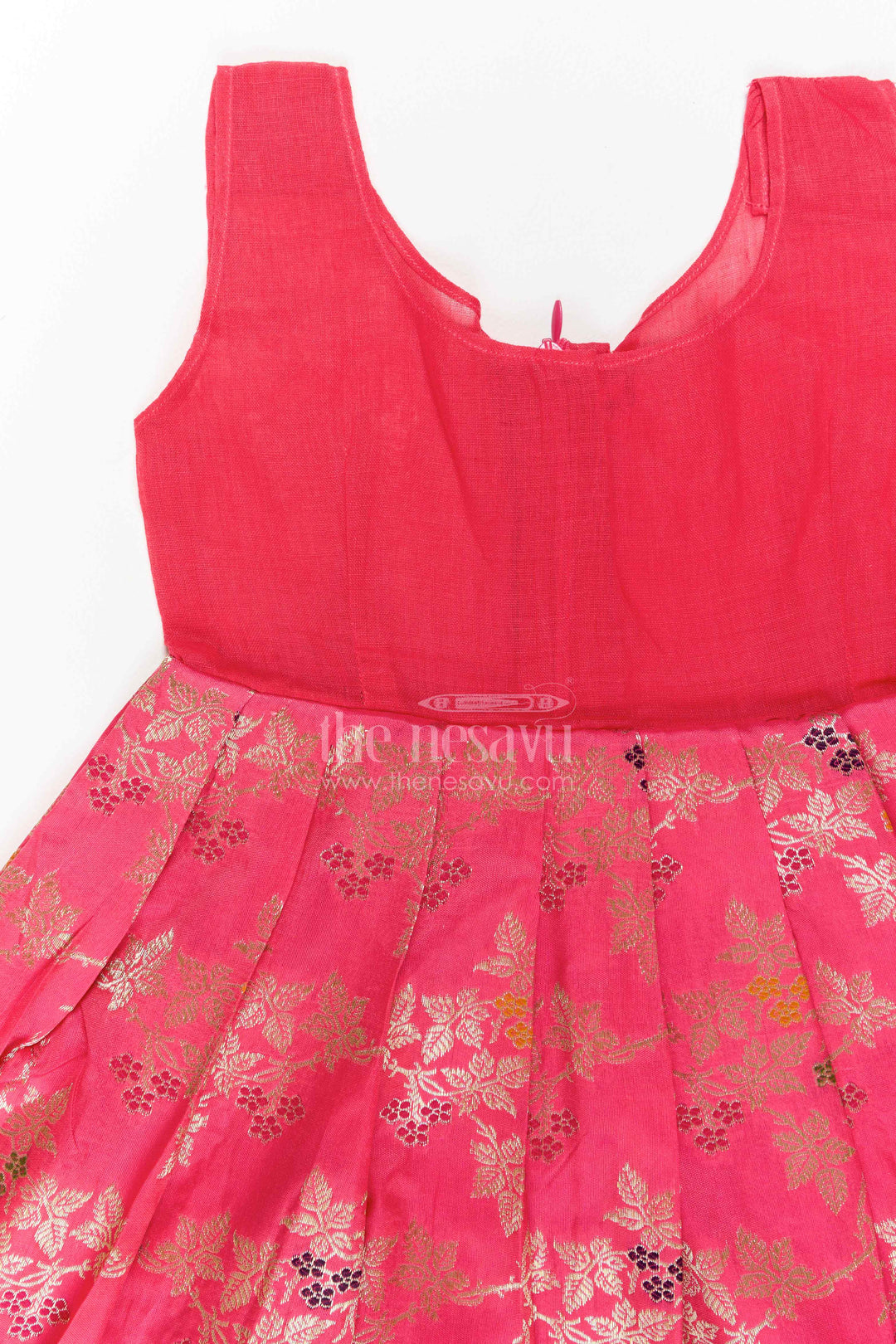 Girls Banarasi Pattu Pavadai for Weddings Poojas and Festive Family Functions