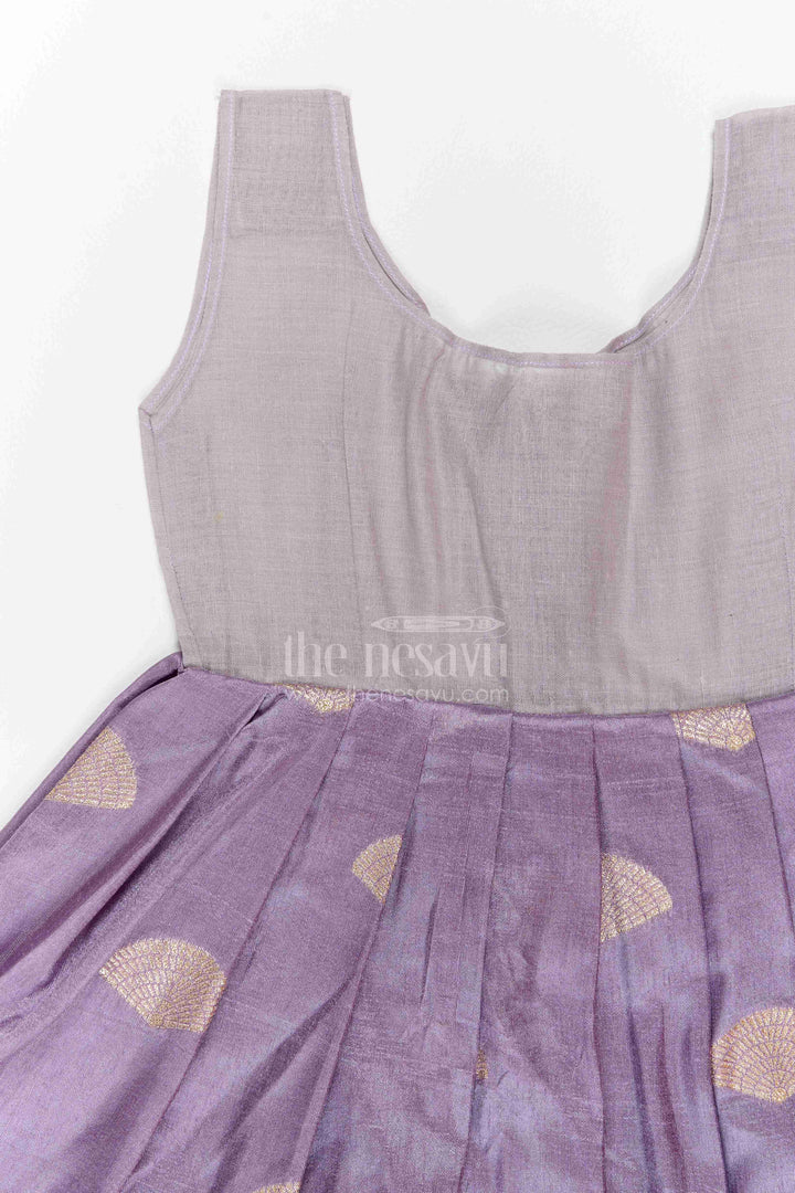 Girls Art Silk Pattu Pavadai for Festive Events and Temple Celebrations