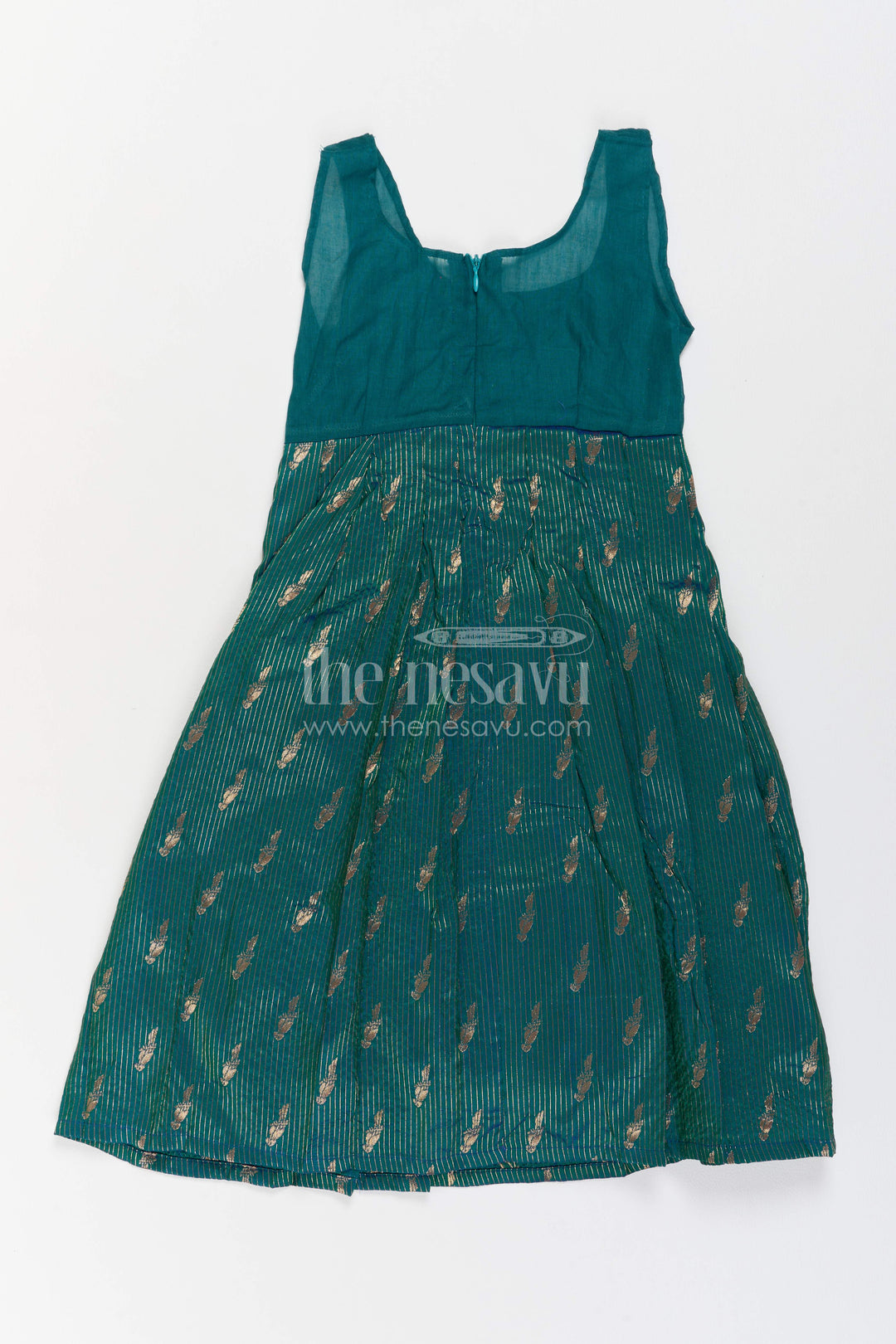 Girls Banarasi Pattu Pavadai for Weddings Temple Visits and Poojas