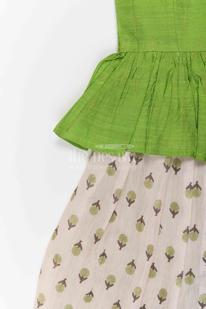 Pattu Pavadai with Digital Print for Family Functions
