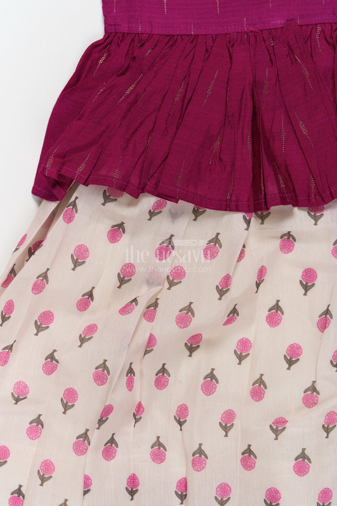 Silk Pavadai Sattai in Pink for Festive Gatherings