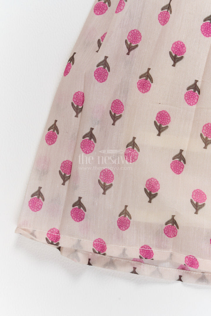 Silk Pavadai Sattai in Pink for Festive Gatherings
