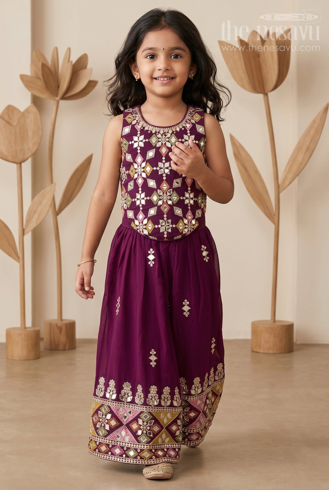 Girls Sharara Set for Festive Occasions and Weddings