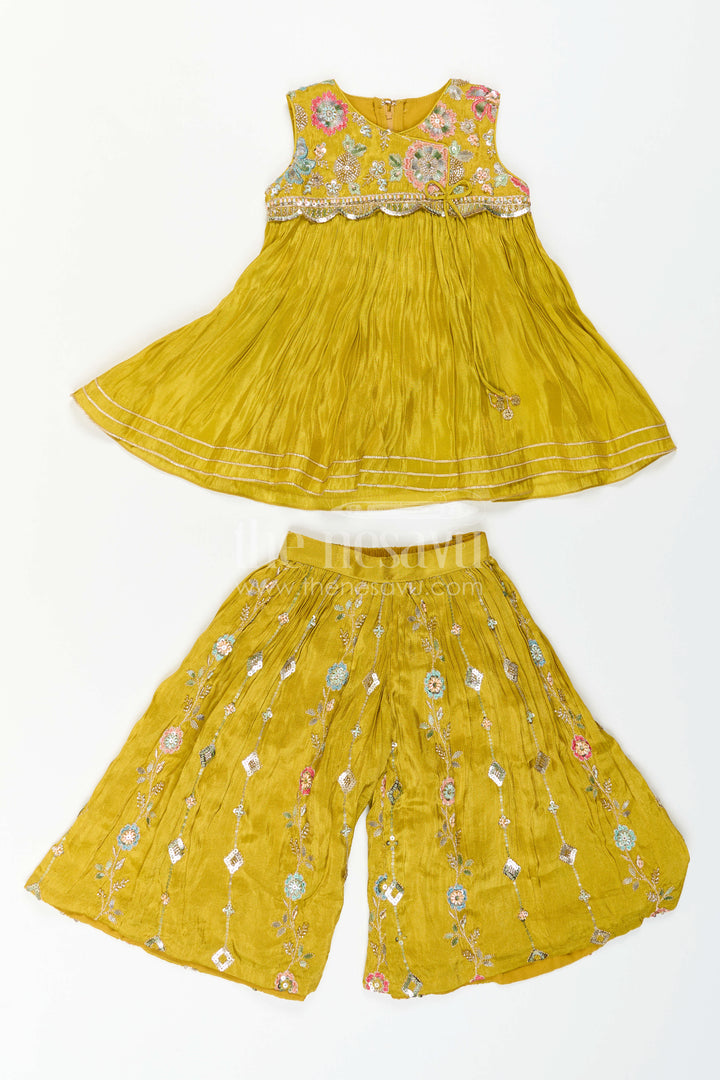 Girls Festive Palazzo Set for Wedding Receptions and Parties