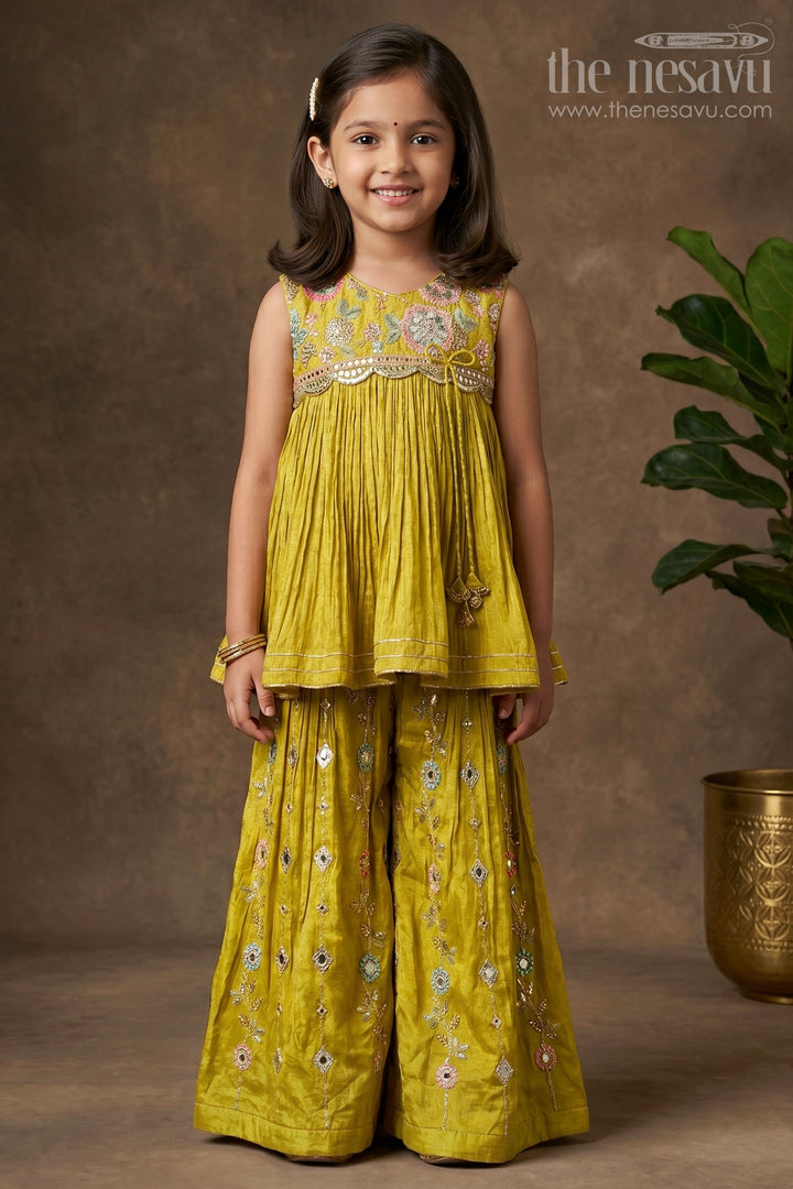 Girls Festive Palazzo Set for Wedding Receptions and Parties