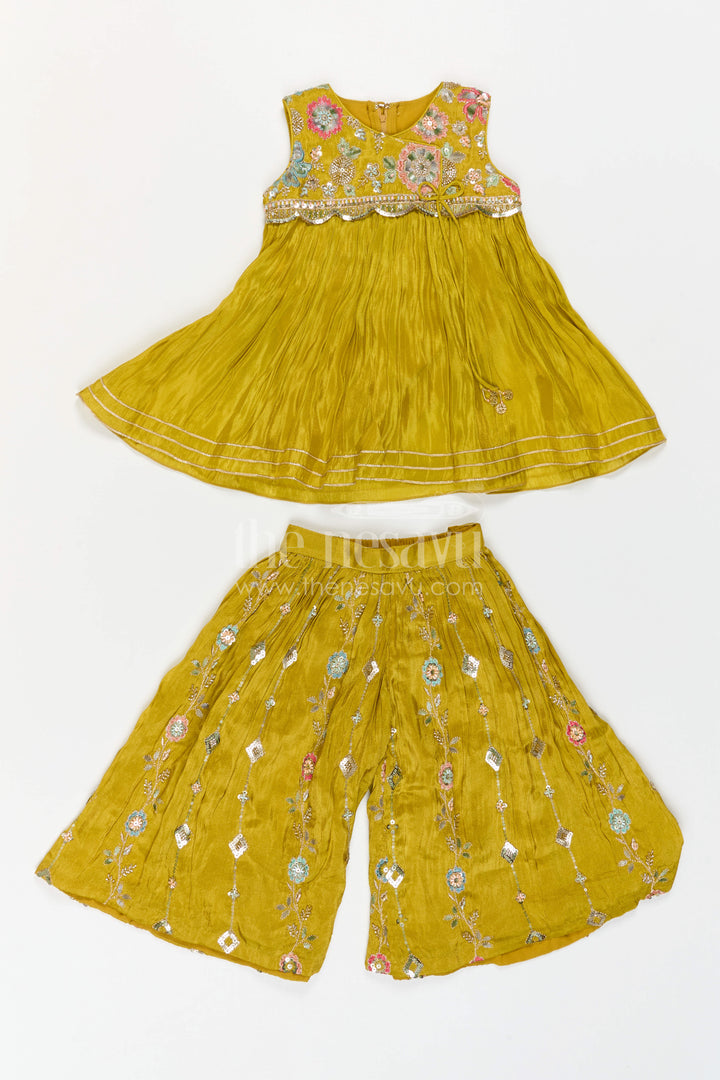 Girls Festive Palazzo Set for Wedding Receptions and Parties