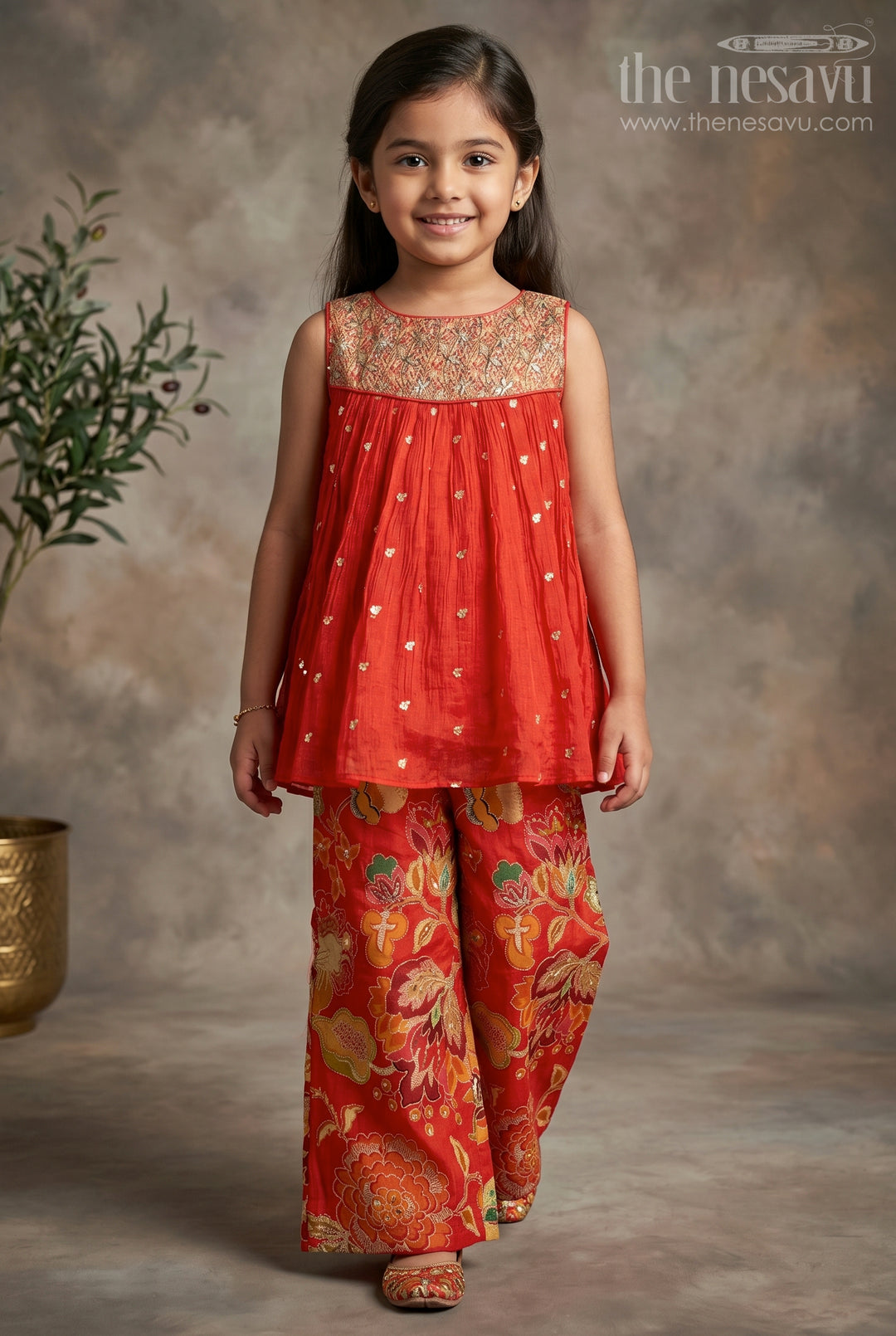 Girls Sharara Set for Weddings and Festive Family Occasions
