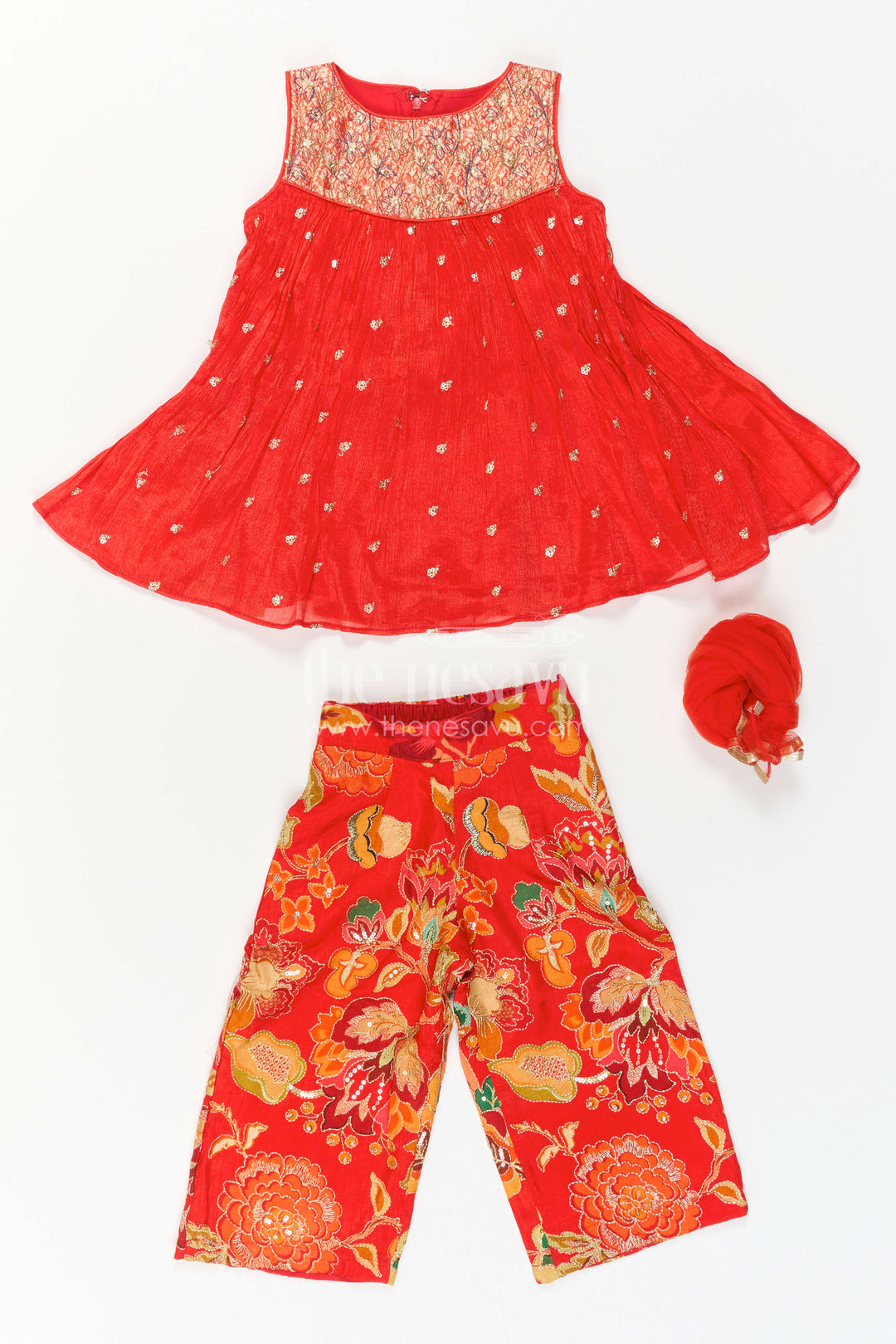 Girls Sharara Set for Weddings and Festive Family Occasions