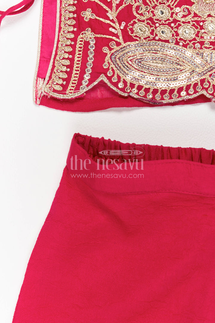 Sharara Dress for Girls in Pink for Family Celebrations
