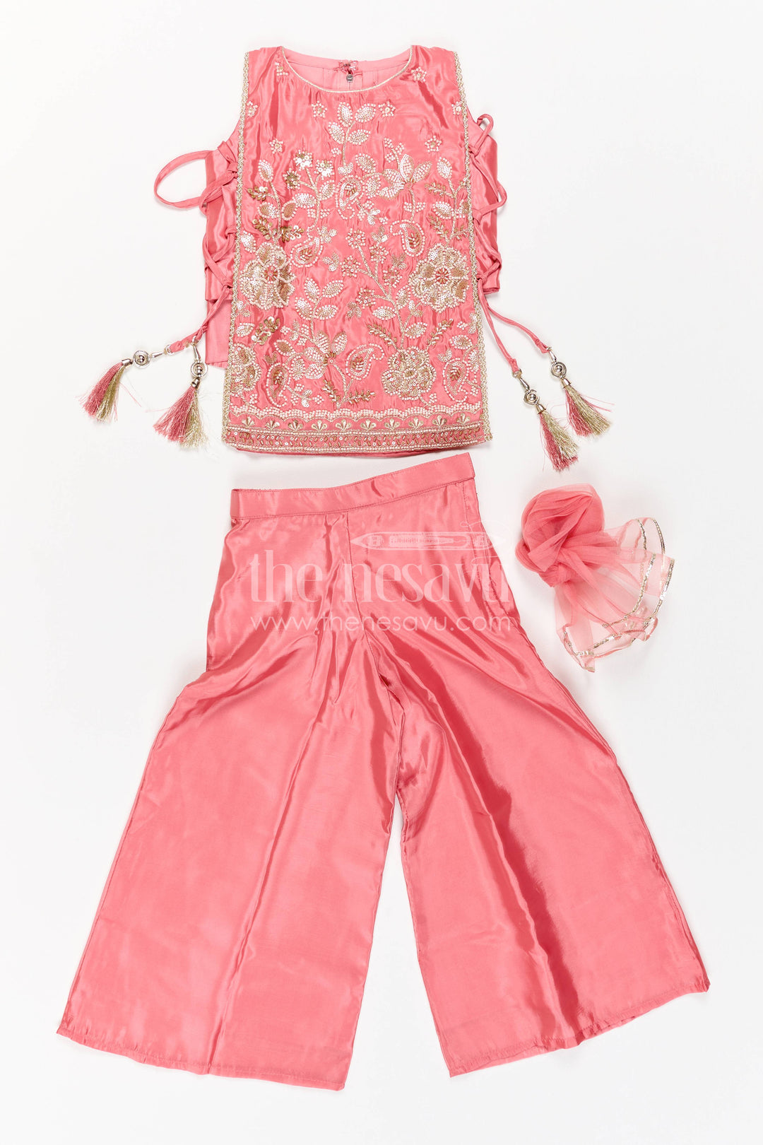 Sharara Dress for Girls in Pink for Wedding Moments
