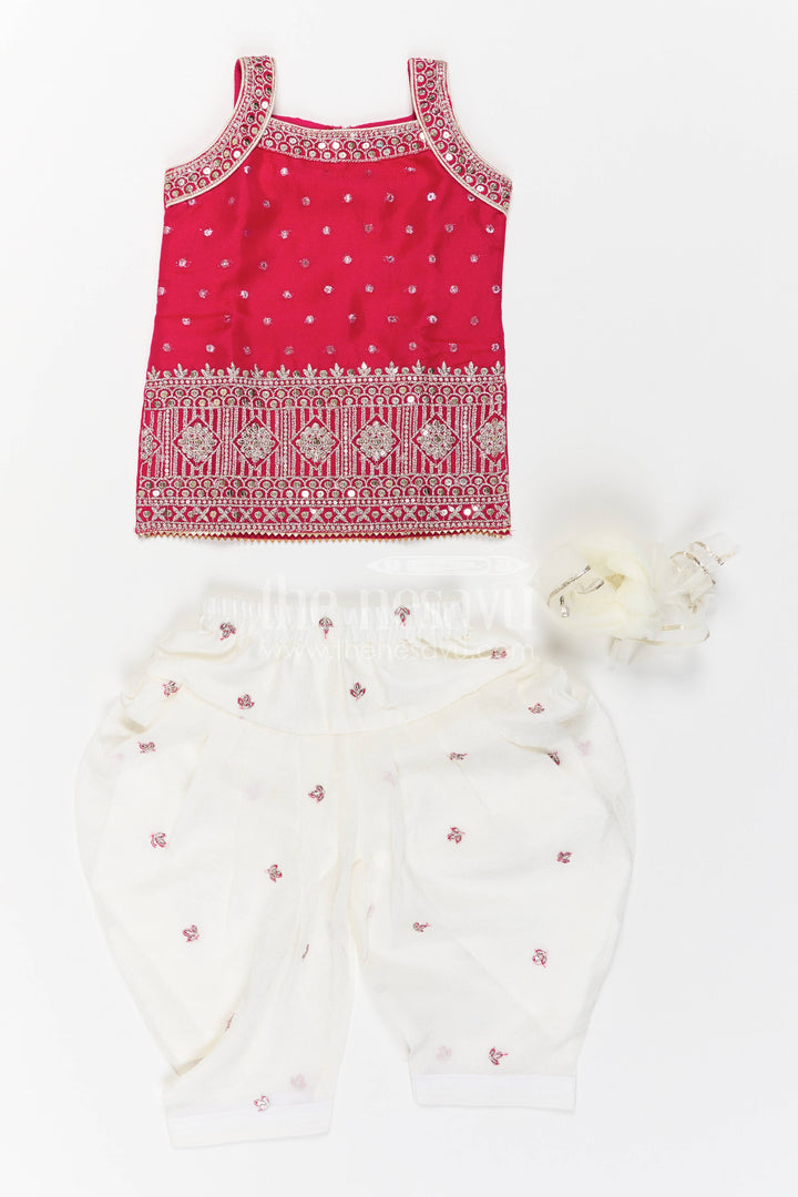 Girls Sharara Set with Sequin Work for Family Functions