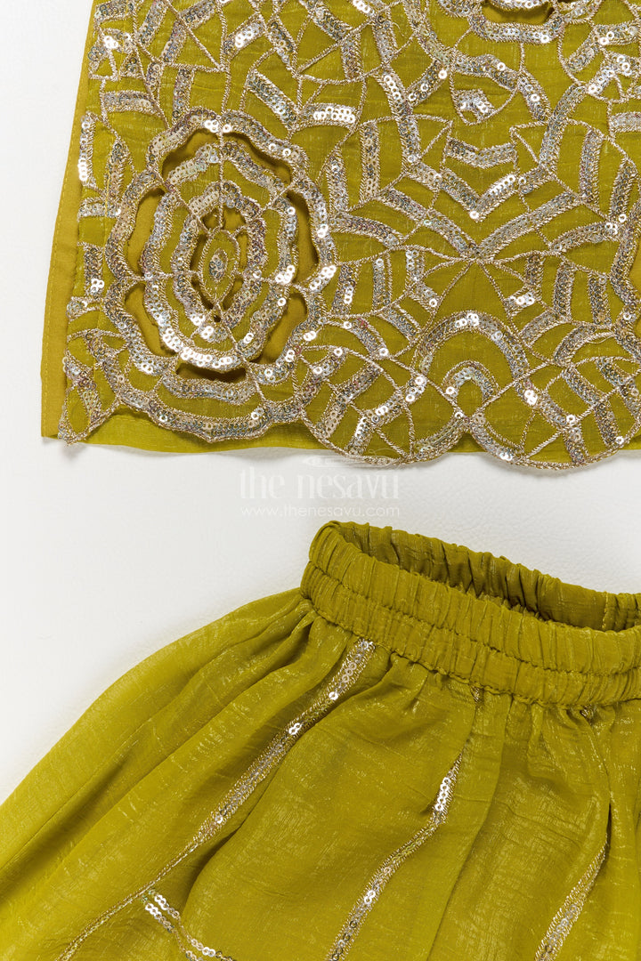 Girls Sharara Set with Cutwork for Family Functions