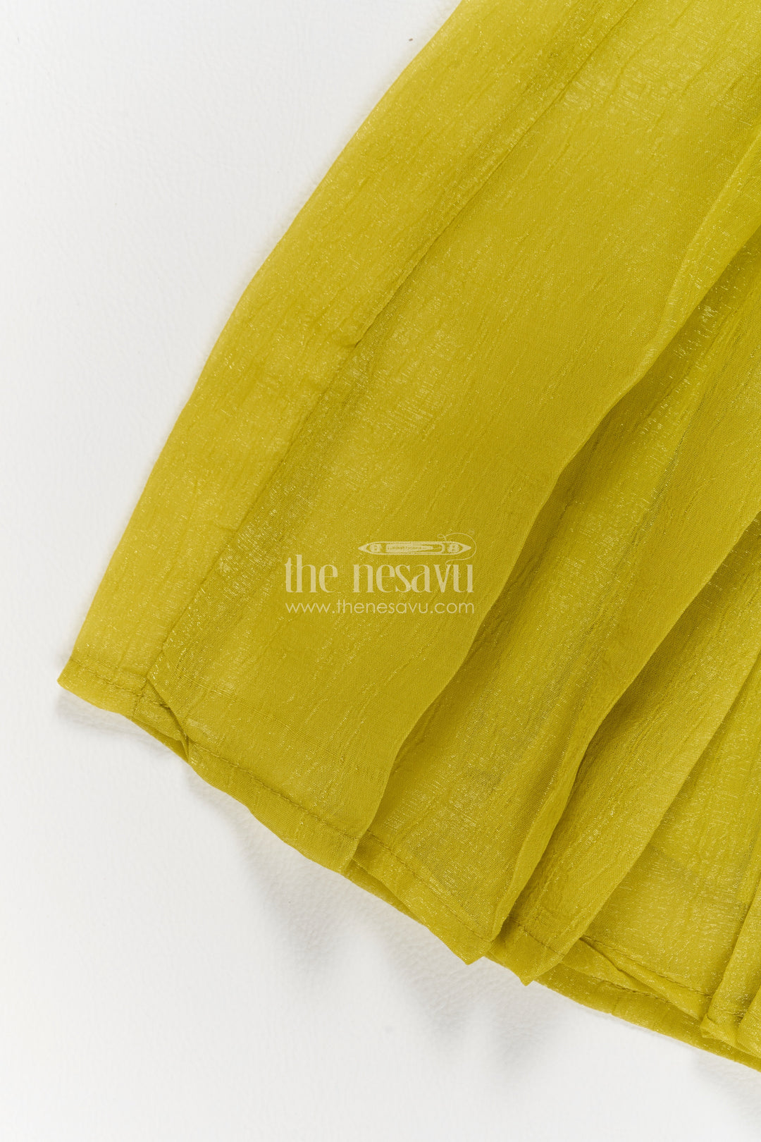 Girls Sharara Set in Yellow with Decorative Yoke