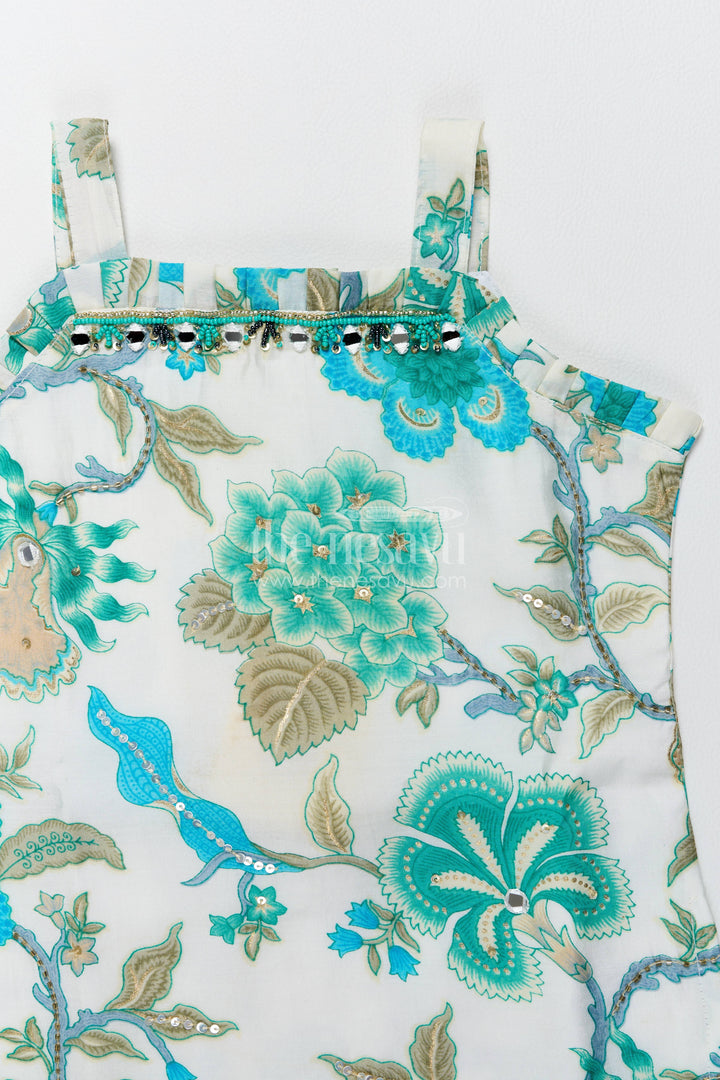Girls Co Ord Set with Digital Print for Family Functions