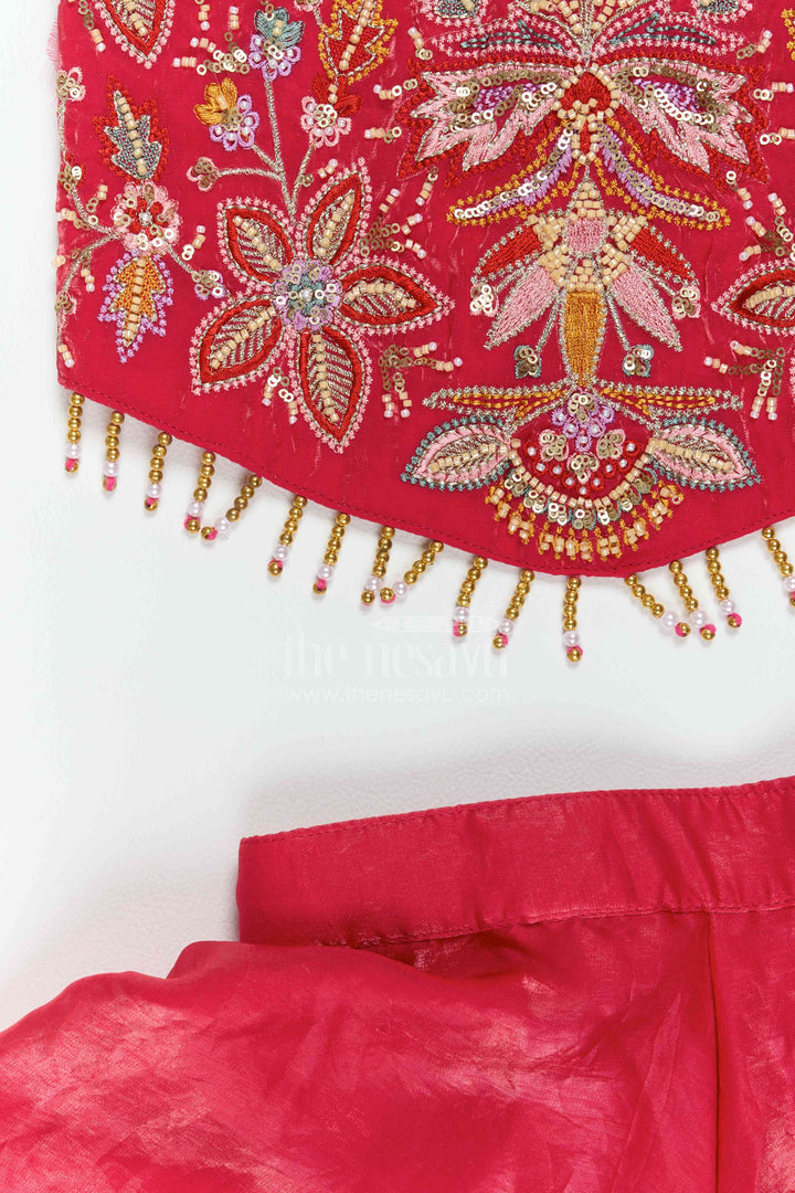 Girls Organza Sharara Set for Weddings Parties and Festive Functions