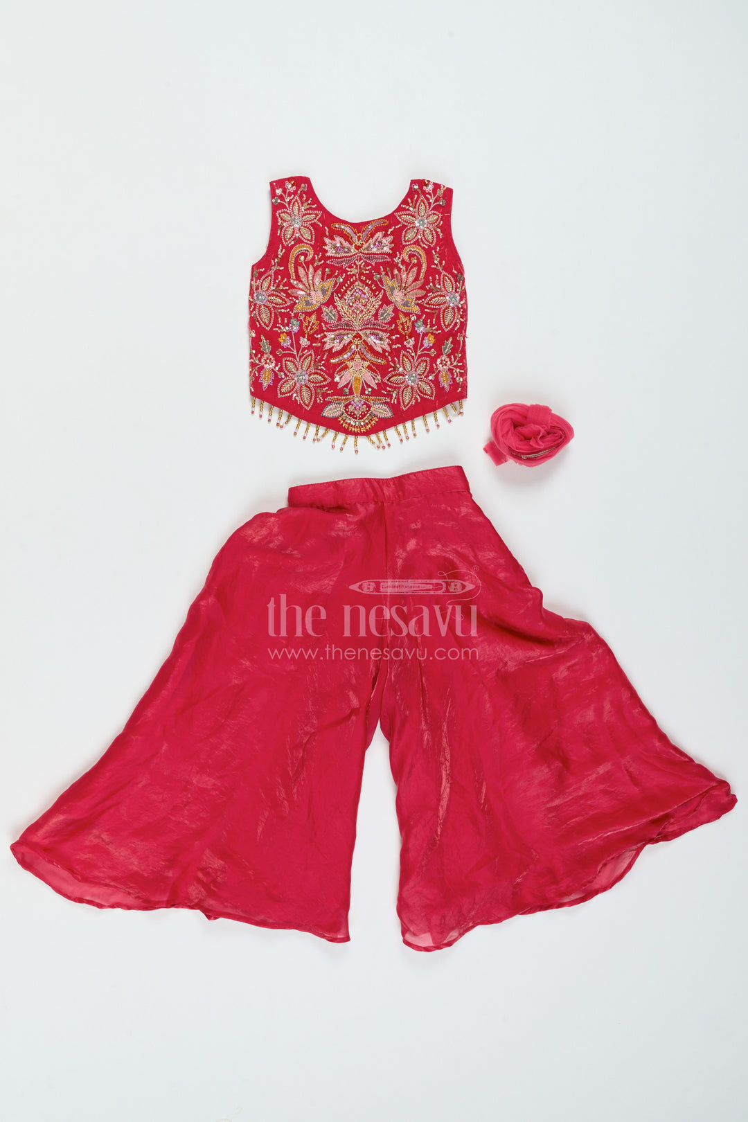 Girls Organza Sharara Set for Weddings Parties and Festive Functions