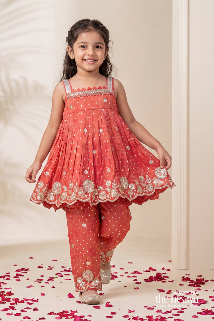 Girls Ethnic Pant Set for Birthday Functions and Festive Occasions