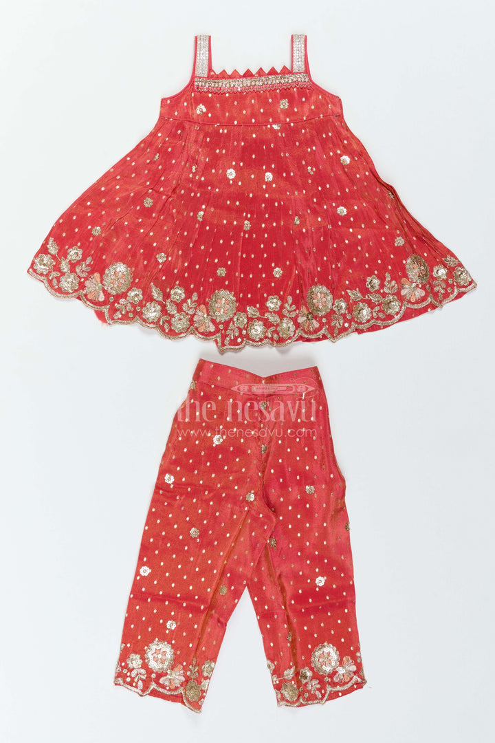 Girls Ethnic Pant Set for Birthday Functions and Festive Occasions