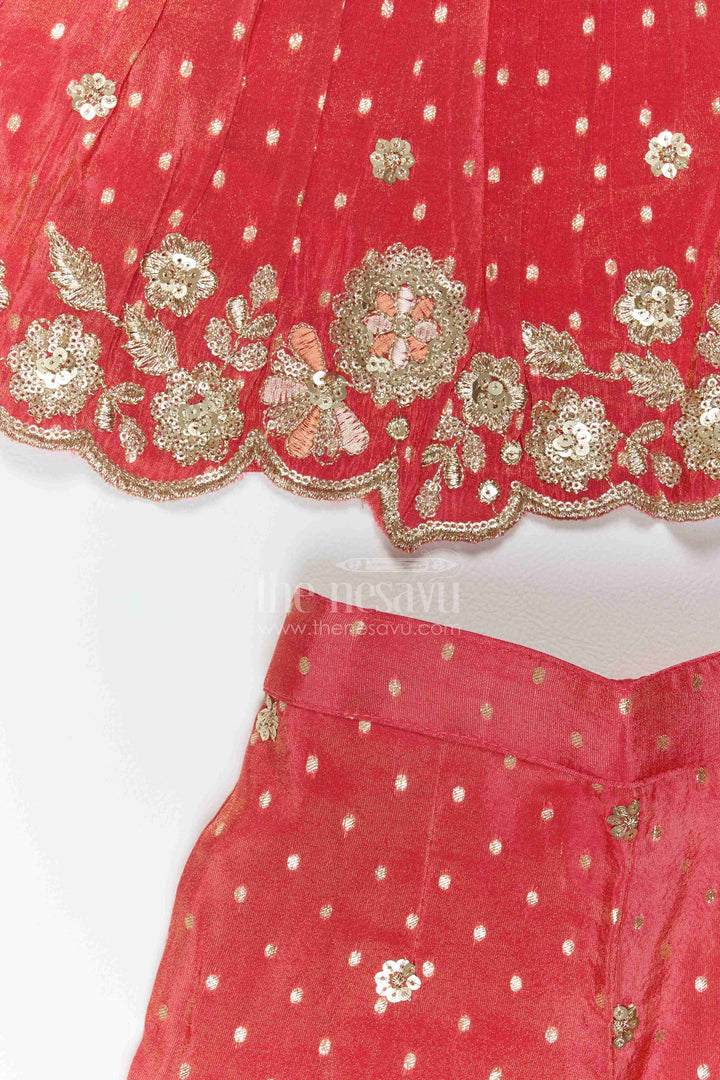 Girls Ethnic Pant Set for Birthday Functions and Festive Occasions
