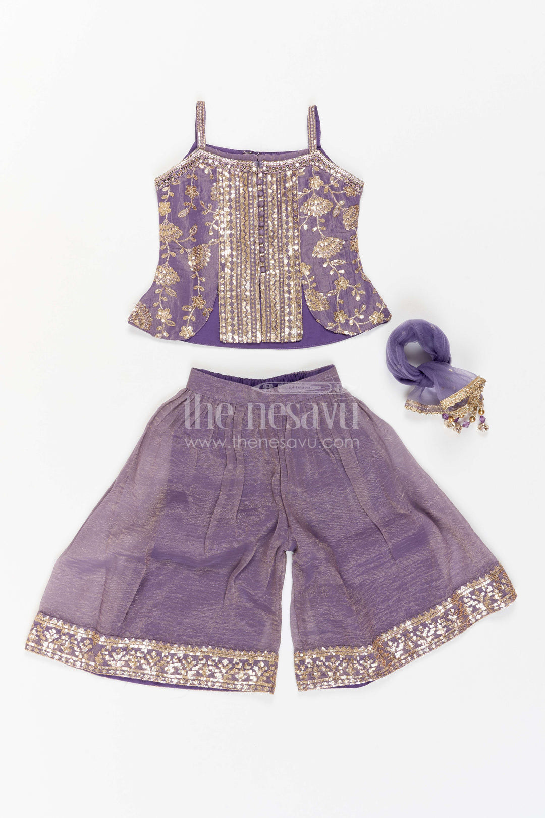 Girls Palazzo Set for Wedding Functions and Traditional Festivities