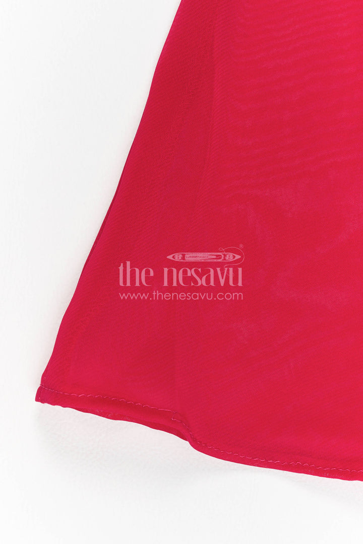 Sharara Dress for Girls in Red with an Occasion Ready Finish