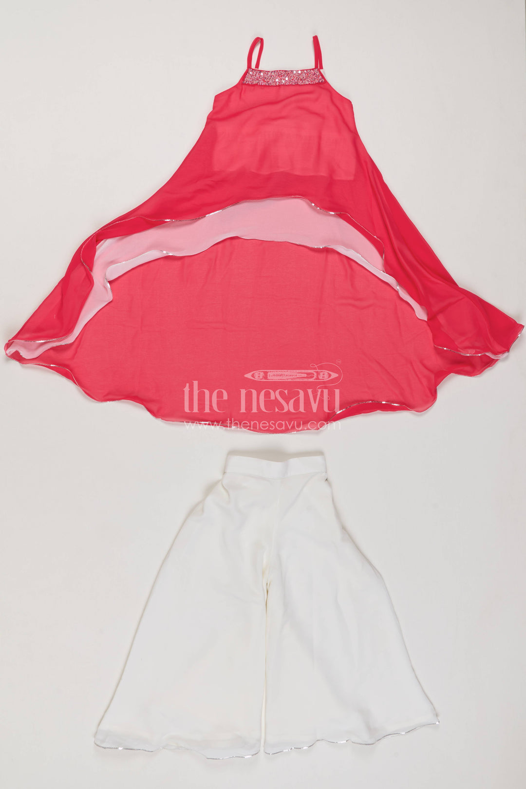 Girls Palazzo Set with Smart Tailoring for Weddings and Parties