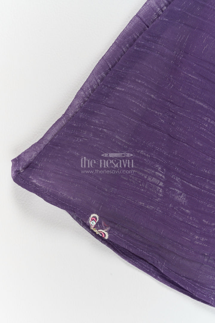 Sharara Dress for Girls in Purple with an Occasion Ready Finish