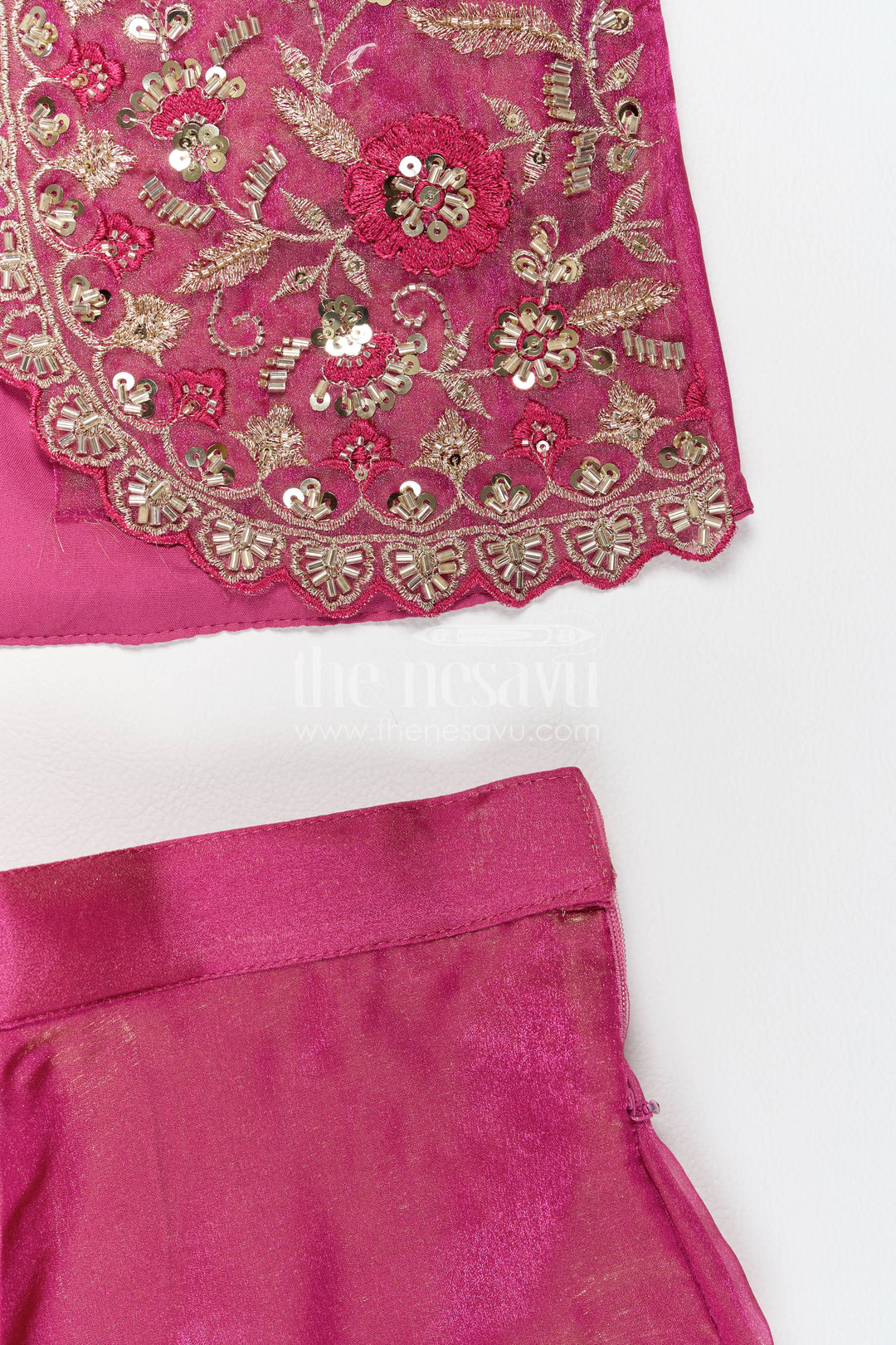 Sharara Dress for Girls in Pink with an Occasion Ready Finish