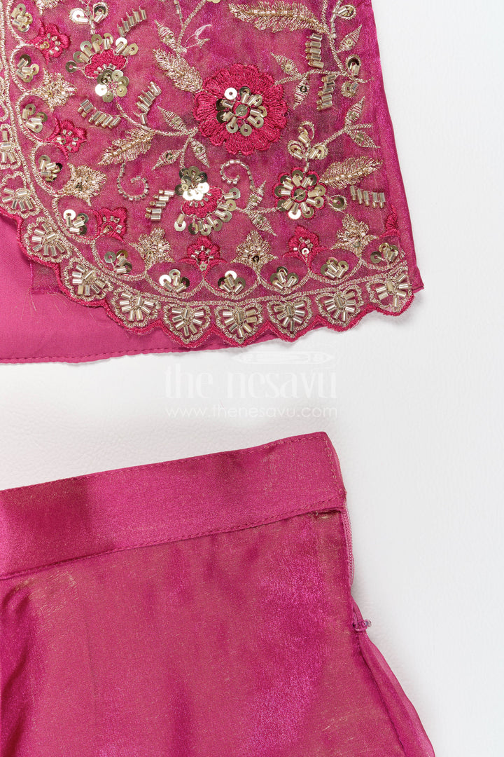 Sharara Dress for Girls in Pink with an Occasion Ready Finish
