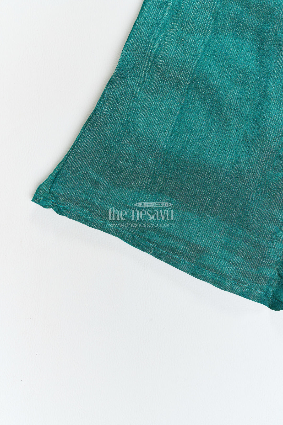 Girls Emerald Green Viscose Blend Silk Handkerchief Halter Palazzo Set