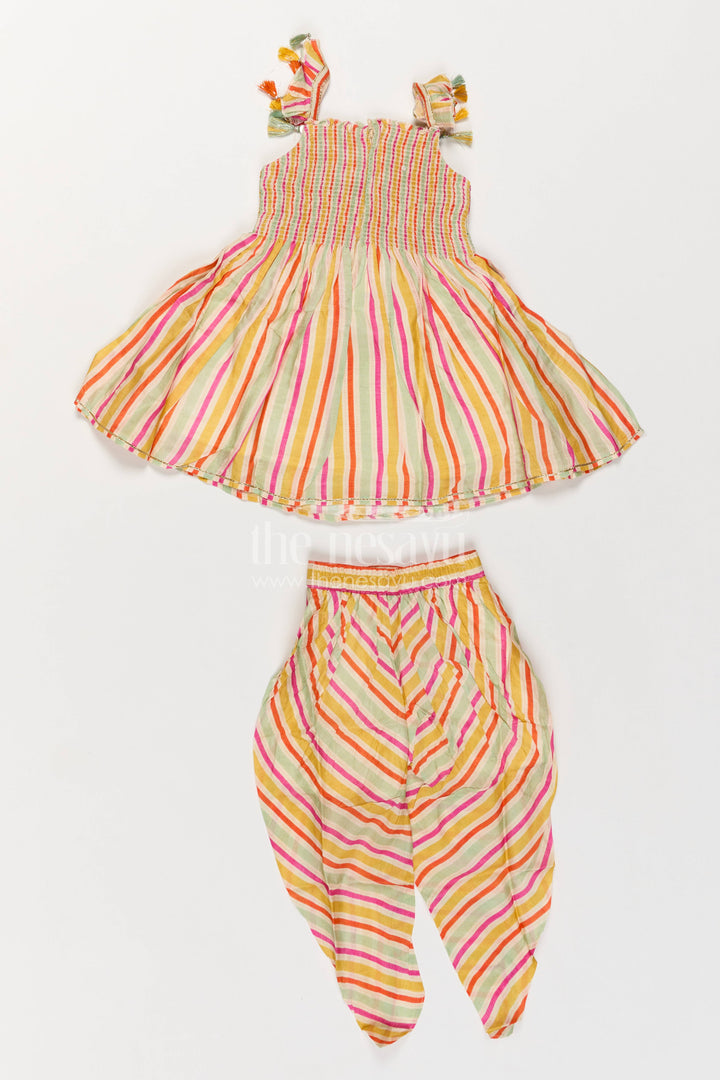 Indo Western Dhoti Set for Girls in Multicolor with an Occasion Ready