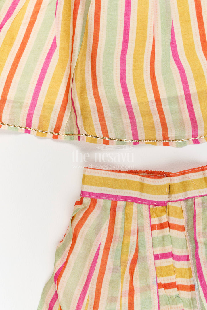 Indo Western Dhoti Set for Girls in Multicolor with an Occasion Ready