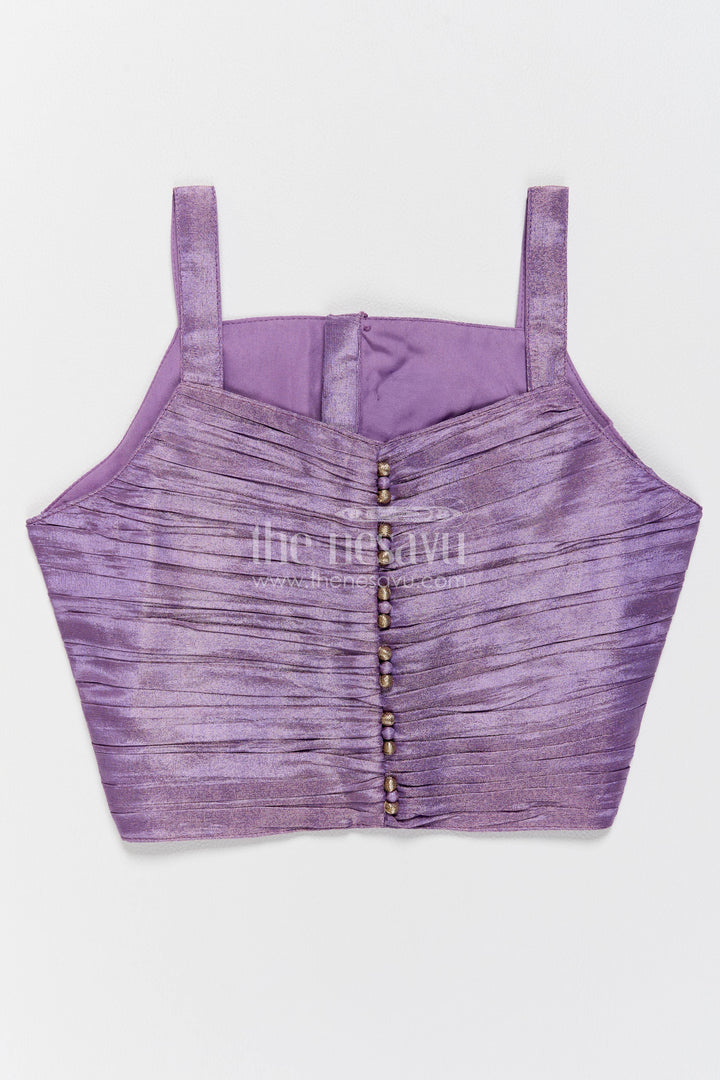 Girls Palazzo Set in Purple for Celebrations and Photos