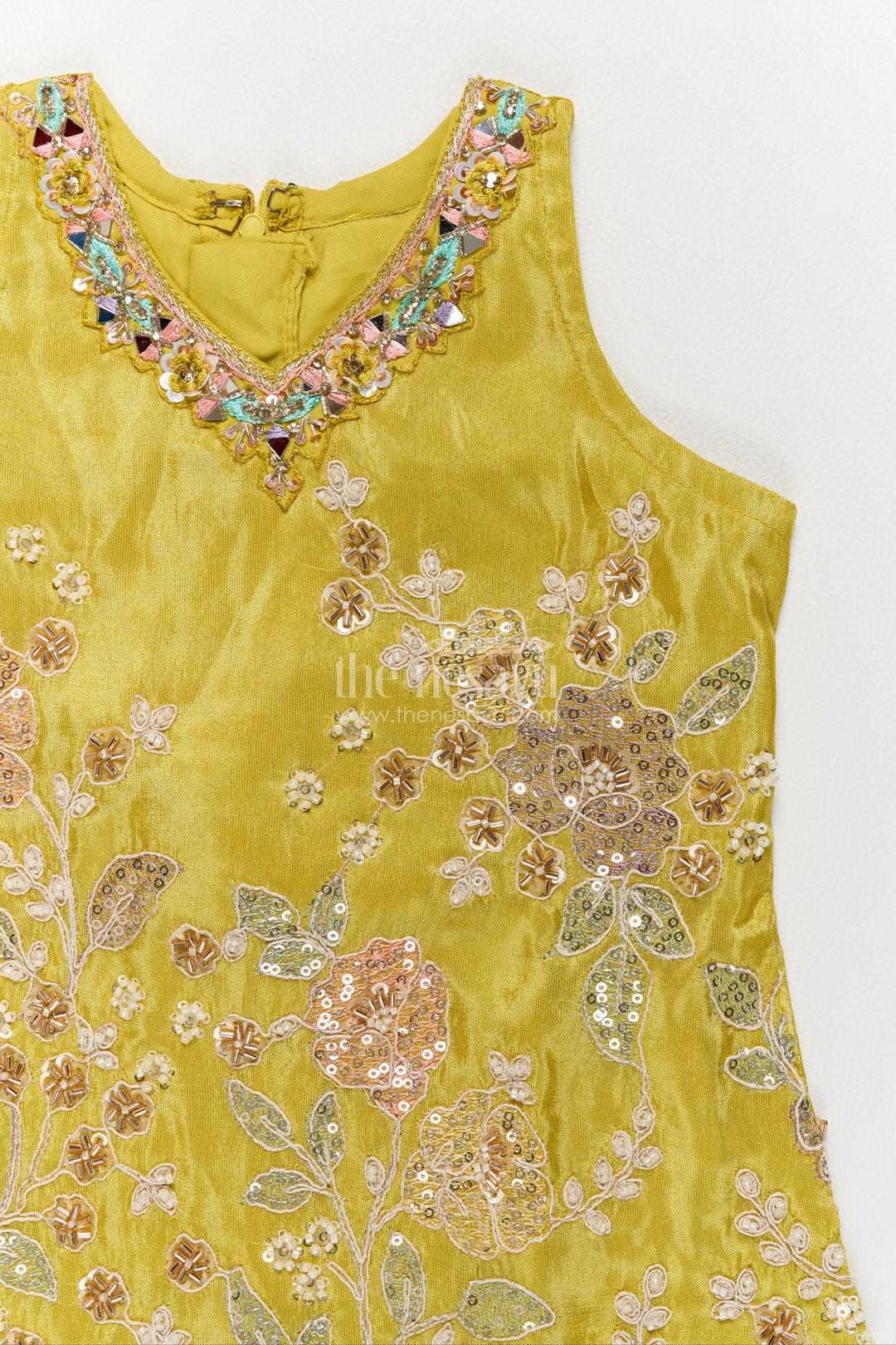 Girls Sharara Set in Yellow for Portrait Days