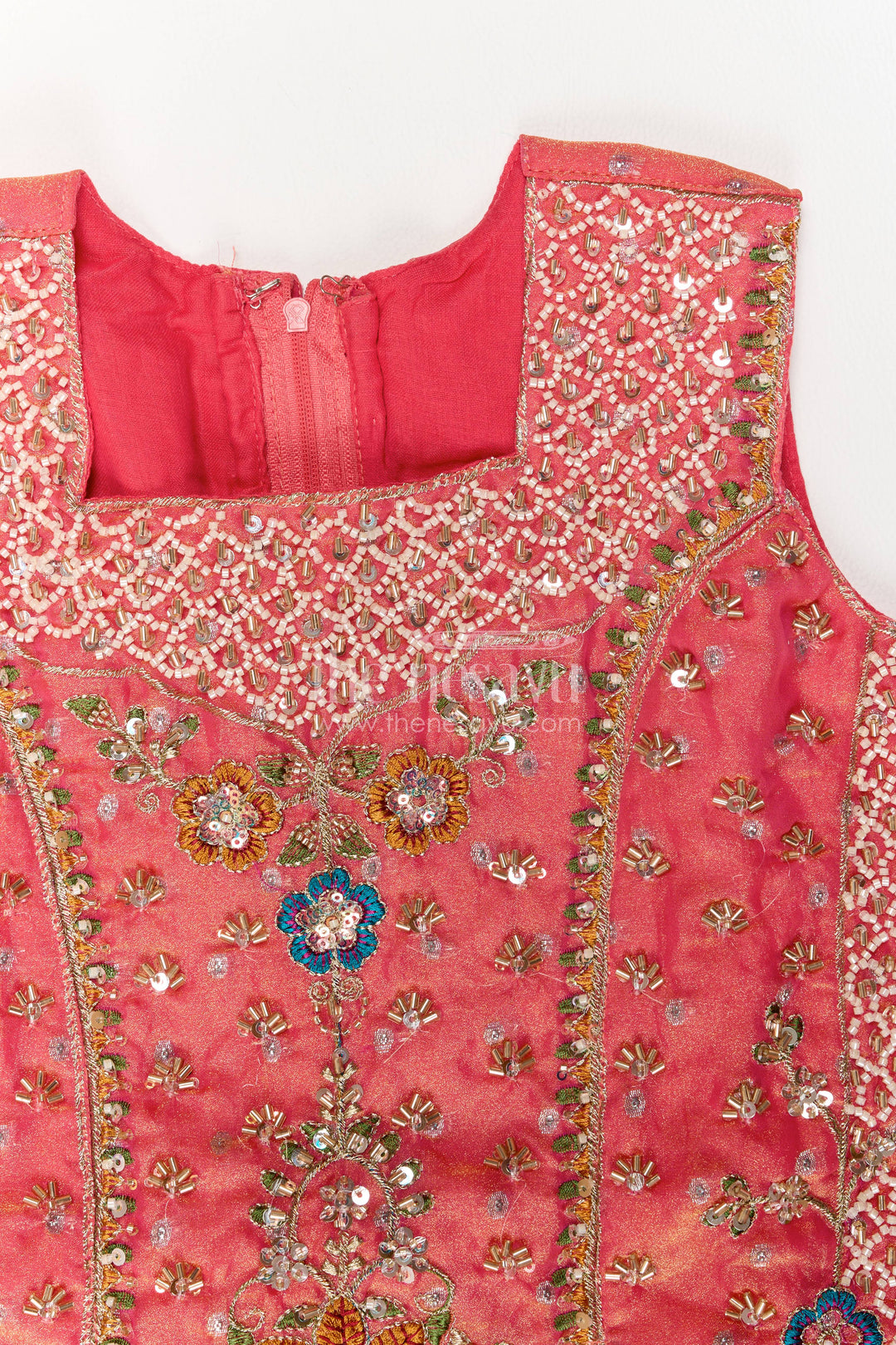 Sharara Dress for Girls in Peach with an Occasion Ready Finish