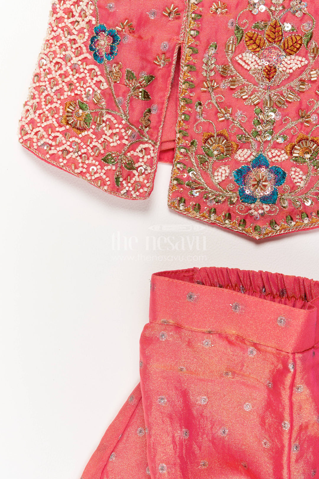 Sharara Dress for Girls in Peach with an Occasion Ready Finish
