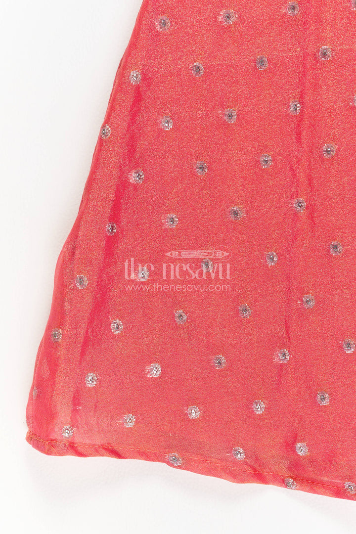 Sharara Dress for Girls in Peach with an Occasion Ready Finish